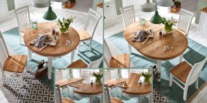 Nordic-Home-Landhaus-massiv-RAL9010-speisen-funktionstisch_rund-ausgezogen-stuhl