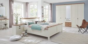 Nordic Dreams Schlafzimmer Bett Kleiderschrank romantisch Landhaus klassische Landhausmöbel